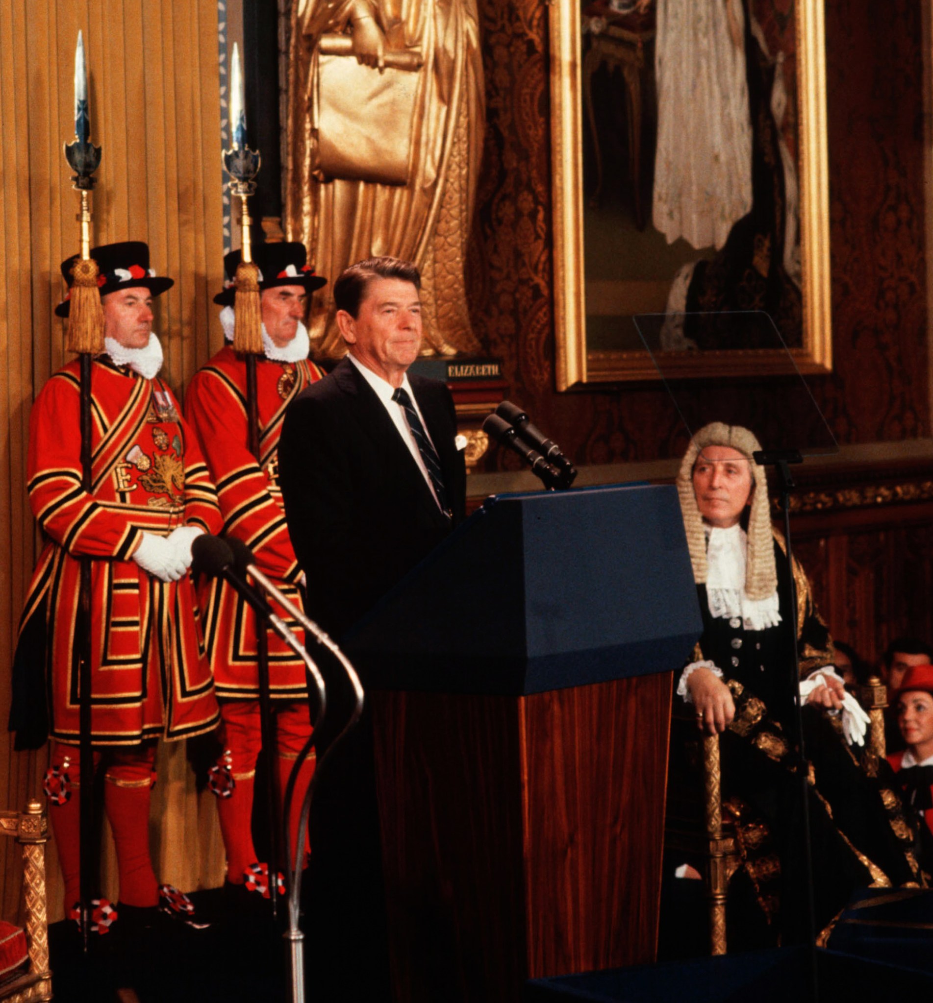 Ronald Reagan Addresses House Of Lords