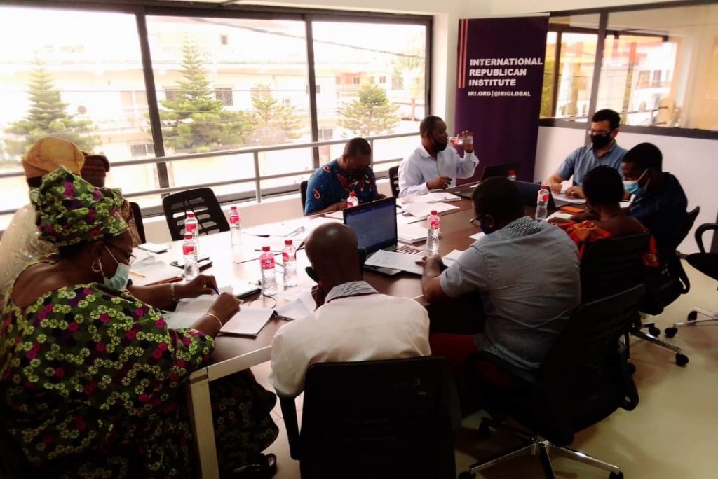 IRI Staff in office in Benin