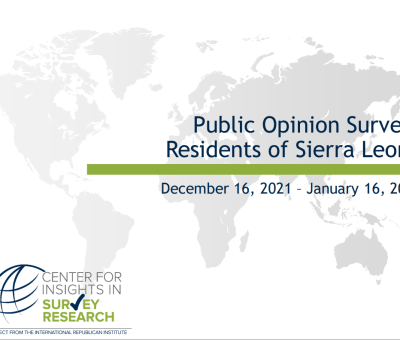 Public Opinion Poll Sierra Leone Cover